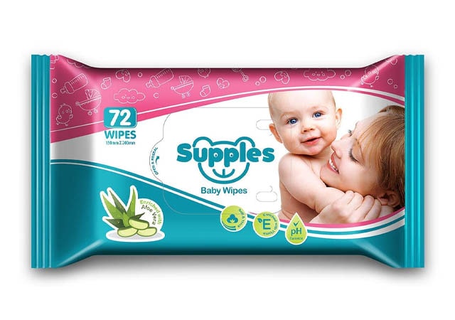 Supples Baby Wet Wipes with Aloe Vera and Vitamin